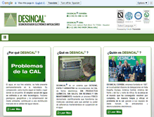 Tablet Screenshot of desincal.com